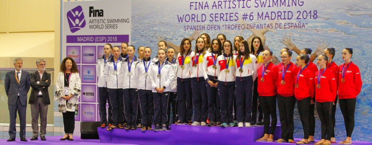 FINA MADRID Espa�a se gusta en la rutina t�cnica